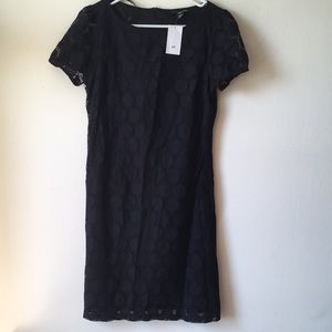 H&M Waffle Black Dress